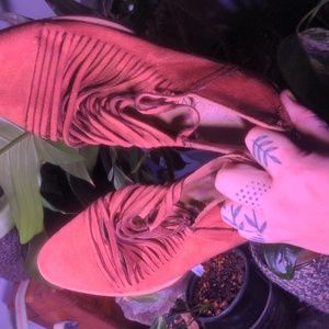 Suede Booties Women's 8 Heels